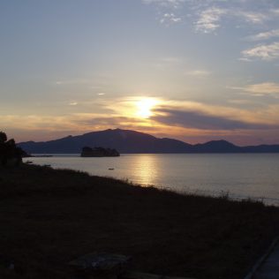 Ein Sonnenuntergang am Meer von Zakynthos